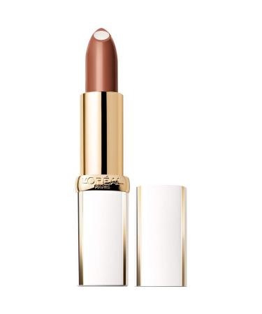 L'Or al Paris Age Perfect Luminous Hydrating Lipstick + Nourishing Serum  Brilliant Brown  0.13 oz. 100 Brilliant Brown 0.13 Ounce (Pack of 1)