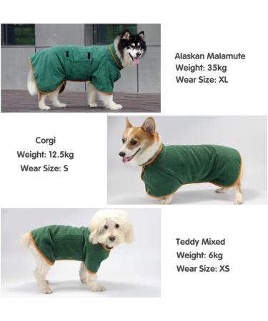 DLMLEMU Super Absorbent Pet Bathrobe - Fast Drying Towel with Adjustable Strap Hood for Dogs & Cats - Buy Online on GoSupps.com