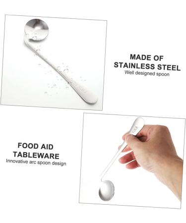 Gatuida Adaptive Spoon Set for Seniors - 2 Stainless Steel Table Spoons for Easy Dining - Buy Online on GoSupps.com