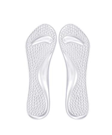 Women's High-Heeled Insoles Silicone Gel Insoles FZBNSRKO Foot Pads Can Prevent Plantar Fasciitis Relieve Foot Fatigue(1 Pair)