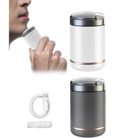USB Charging Mini Portable Travel Shaver & Beard Trimmer - Grey Black | Compact Hair Clipper for Men - Buy Online on GoSupps.com