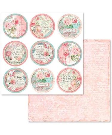 Stamperia International KFT Paper Pad 12x12 10pk Dream Pink Blue - 12x12-Inch Pink Blue Design - Buy Online on GoSupps.com