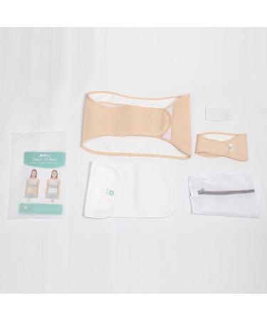 Organic Castor Oil Pack Set for Liver Detox & Thyroid Support | Reusable Cotton Flannel Compresses | 5-Pack for Stomach Waist & Neck Relief - Buy Online on GoSupps.com