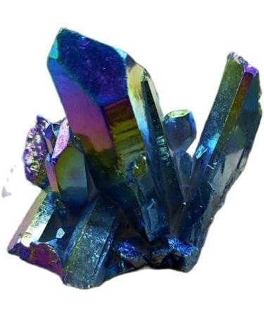 Stone Crafts Rainbow Flame Aura Quartz Crystal Cluster Specimen Stones and Crystals Home Decoration Stone Crystal Reiki - Buy Online on GoSupps.com