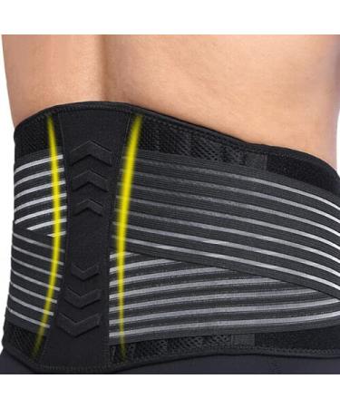Khankah Sirajia Limited Adjustable Lower Back Support Belt Lumbar Brace/Posture Pain Relief Lifting Gym Pain Relief Back Support Lumbar Abdominal Gym (Large) - Buy Online on GoSupps.com