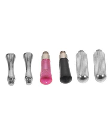 Beaupretty 18 pieces scissors decorative cock nails Removable scissors finger support scissors cock nails pet shear finger cliffs tail nail for pet gap accessories from 0.4x2.2cmx3pcs silverx3stk