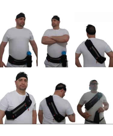 Generic Running Belt- Fanny Pack with Water Bottle Holder For Men &Women-Sport Pouch Belt for Fitness Jogging-Hiking-Travel-Cycling- Running Fanny Pack-No Bounce- Waterproof + Head Band  Fecompany - Buy Online on GoSupps.com
