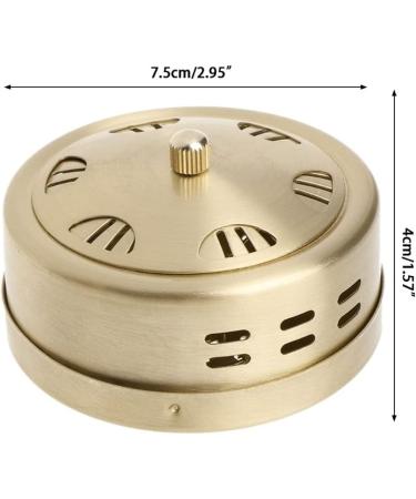 2 Pcs Portable Copper Acupuncture Moxa Box Moxibustion Therapy Moxa Stick Burner Box - Buy Online on GoSupps.com