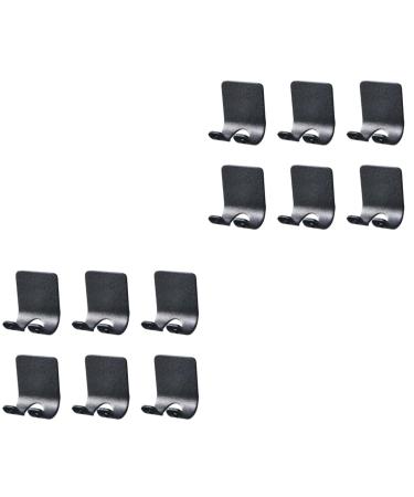 ABOOFAN Clothes Hangers 12 Pcs Razor Hanger Clothes Rack Space Aluminum Toothbrush Holder Child Decorative Wall Hooks