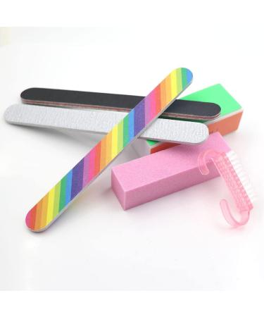 Dajidafu Nail Files Buffer Professional Pedicure Remover Smooth Cleaning Brush Set Accessories Manicure Tool Kit Salon Using - Buy Online on GoSupps.com