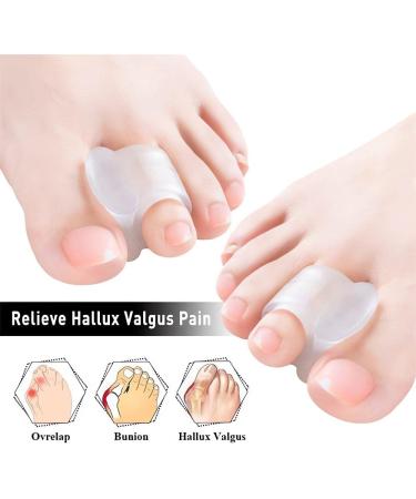 Jinlanshop Gel Toe Caps - Large Toe Extensor Spreader for Hallux Valgus Overlapping & Hammer Toes Relief - Buy Online on GoSupps.com