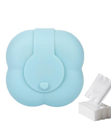 Powder Puff Container Silicone Case for Powder Puff - Storage Case Non Stick Soft with Buckle for Earring Bracelet Jewelry