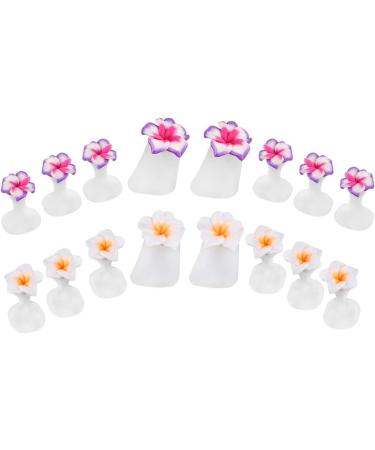 FRCOLOR Silicone Flower Toe Separator Spacers - 2 Boxes Manicure Toe Stretchers for Women Men - Reusable Toenail Cushions Style 2 - Buy Online on GoSupps.com