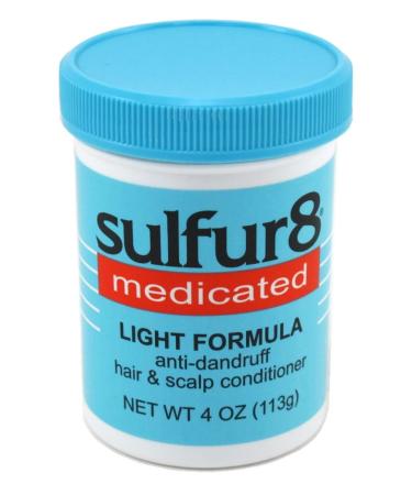 Sulfur-8 Light Hair & Scalp Conditioner 4 Ounce Jar (118ml) (3 Pack)