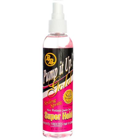 Bronner Brothers Pump It Up Spritz Gold Super Hold 8 oz (Pack of 11) - Buy Online on GoSupps.com