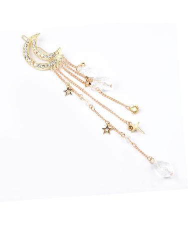 minkissy Goody Hair Clips for Women Hair Accessories for Women Rhinestone Barrettes Rhinestone Hair Accessories Rhinestone Hair Clip Women Hair Accessories Tassel Clip Moon Women's Pendant - Buy Online on GoSupps.com