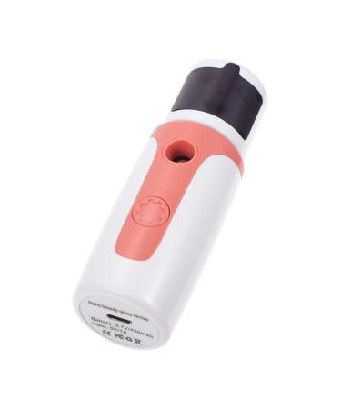 1 Set Hydrating Instrument Nano Steamer Hand Held Steamer Face Mist Moisturizing Cool Handy 10X3.3cm Pink