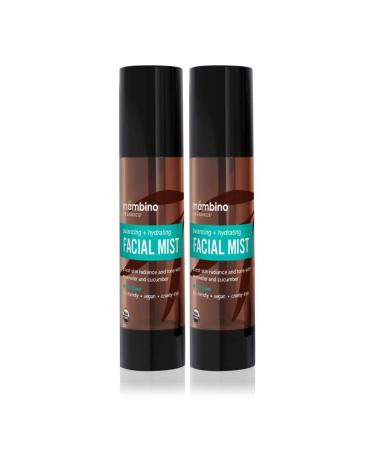 Mambino Organics Hydrating Facial Mist & Toner Organic Rose Water Face Mist with Cucumber Vegan Facial Spray for Sensitive Skin Cruelty-Free Skincare 4 fl oz 2 Pack Rose 4 Fl Oz (Pack of 2)