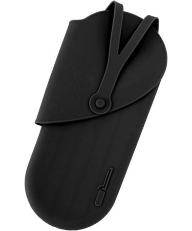 Portable Silicone Heat Resistant Mat & Pouch for Hair Styling Tools - Curling Iron & Straightener Cushion (Black) - International Shipping - Buy Online on GoSupps.com