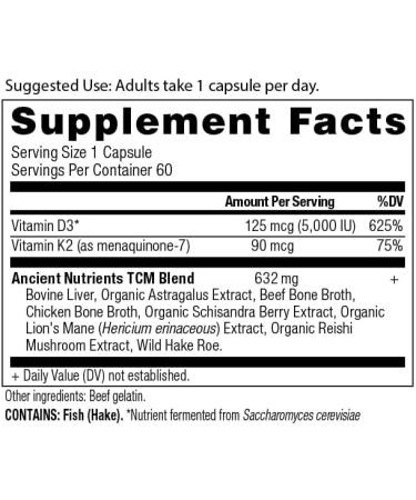 Ancient Nutrition Magnesium Capsules 90 Count + Vitamin D Capsules 60 Count - Buy Online on GoSupps.com