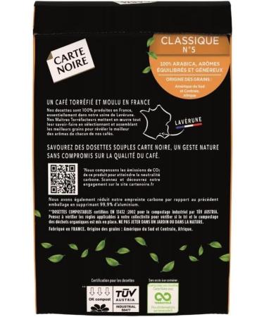  Epicerie Mcarte Noire Classic N 5 420G Coffee Pods - Pack of 2 - Buy Online on GoSupps.com