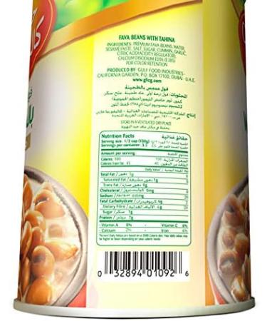 CALIFORNIA GARDEN FAVA Beans 400g X 3 Cans (with Tahini) - Buy Online on GoSupps.com