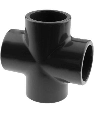 MegaHaustechnik Crosspiece - PVC Adhesive Fitting for 25mm Pipes | International Shipping Available - Buy Online on GoSupps.com