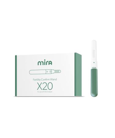 Mira Fertility Confirm Wands 20 Ovulation Test Sticks for Women Easy to Use with Digital Mira Ovulation Tracker Monitor PdG at Home Modern Ovulation Predictor Kit with Individual Strips 20 CONFIRM Wands