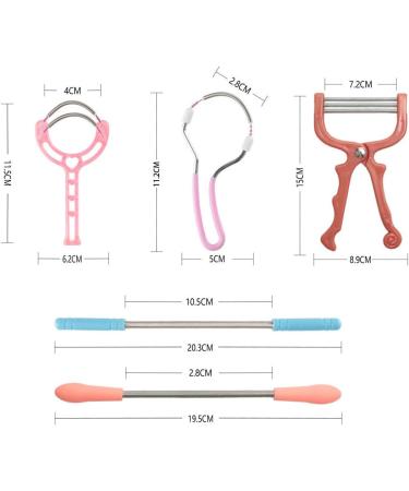Tiardey 5PC Stainless Steel Face Hair Remover & Epilator - Upper Lip & Body Hair Removal Tool - Buy Online on GoSupps.com