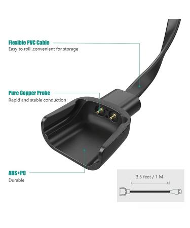 2-Pack TUSITA Charger for Bond Touch Bracelet - 3.3ft USB Charging Cable - Long Distance Connection Bracelet Accessories - Buy Online on GoSupps.com
