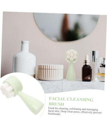 Housoutil Face Brush Silicone Facial Household Exfoliating Brush Silicone Face Manual Facial Face Washing Brush Facial Brush Rack Skin Portable Cleansing Brush Silica Gel - Buy Online on GoSupps.com
