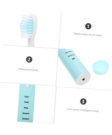 Buy Beavorty Electric Toothbrush for Kids - Soft Bristle Replacement Heads Waterproof & Automatic Cleaning Brush - Blue (1 Pack) - Buy Online on GoSupps.com