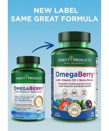Purity Products Women s Perfect Multi + OmegaBerry Fish Oil Women's Multi (Supports Urinary Tract Health Immune Bone Hair Skin Nails + More) - OmegaBerry (1250mg Omega-3 Vitamin D3 + More) - Buy Online on GoSupps.com