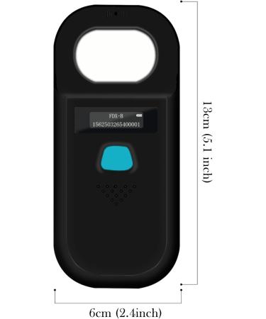 Buy Smoostart Pet Microchip Scanner - ISO11784/FDX-B Chip Reader for Dogs & Cats | Save 128 Data - W90A Black - Buy Online on GoSupps.com