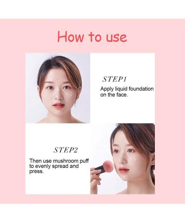 Shop Pink Mushroom Makeup Brush & Foundation Sponge - Perfect for Liquid & Powder Application | International Shipping - Buy Online on GoSupps.com