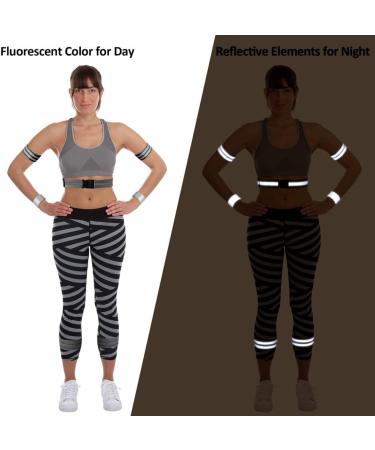 Vanmor High Visibility Reflective Bands for Wrist  Arm  Ankle  Leg. Reflective Running Gear for Men and Women  Safety Reflective Straps Bracelets for Night Running  Cycling  Walking Black - Buy Online on GoSupps.com