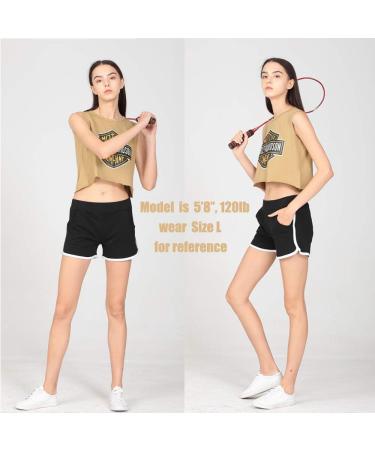 Beauty_yoyo Teen Girls Running Shorts 3-Pack - Black, White & Grey | Large Size - Buy Online on GoSupps.com