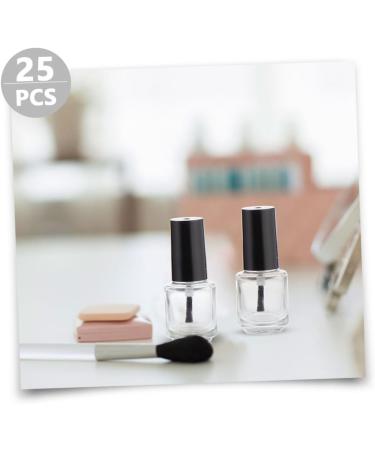 Mipcase Lot de 25 Flacons de Vernis Ongles Vides en Verre 5Ml Bouchon Aluminium lectrolytique et Pinceau Int gr Mini Format Portable pour Nail Art et Remplissage Pr cis - Buy Online on GoSupps.com