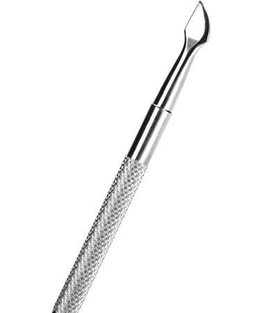 Cuticle Pusher Stainless Steel Professsional Stainless Steel Double Head Nail Cuticle Pusher Nail Polish Gel Scraper Peeler Nail Care Beauty Tool for Manicure Beauty Salon - Buy Online on GoSupps.com