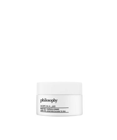 philosophy hope in a jar barrier restore cream with ha+ complex cica & ceramides intensely hydrating moisturizer for dry sensitive skin repairs & soothes 0.5 Fl Oz (Pack of 1)