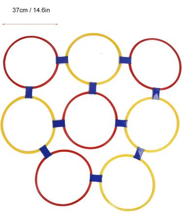 Sensory Training Hoops Hopscotch Hoop 10PCS Plastic Material Environment Friendly Multipurpose for Daily Entertainment (L 6.2x36cm) - Buy Online on GoSupps.com