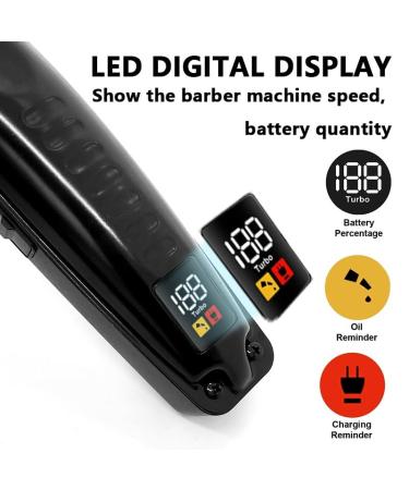 Professional Cordless Hair Clippers - 0mm Head Zero Gap Carving Electric Scissors for Hair Cutting - Buy Online on GoSupps.com