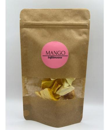 DELIFRUITS.PL MANGO 100G FREEZE-DRIED SEGMENT SWEET CHRUFFY FRUIT FREEZE-DRIED AND DRIED FRUIT PRESERVATIVE-FREE AND SUGAR-FREE