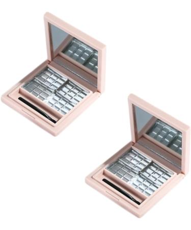 Angoily 6 Pcs Lip Balm Lotus Tealight Candle Holder Empty Eye Shadow Pallet Eye Shadow Box Square Platen 1 count (Pack of 1) Pinkx3pcs - Buy Online on GoSupps.com
