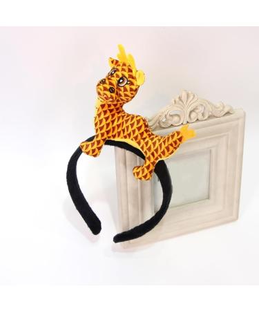 TQUXNGA Chinese Seraphim Headband for Women Girls Cute Dragon Chinese Zodiac Headwear Plush Dragon for New Year Party Red - Buy Online on GoSupps.com