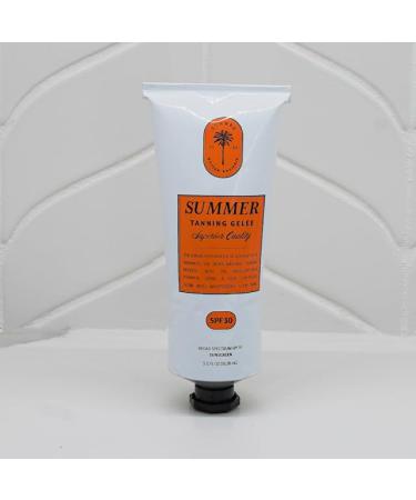 Summer Gel e Tanning Lotion Gel Outdoor USA MADE SPF 30 Hydrating Tanning Gel Moisturizing Tanning Oil Quick Absorb Faster Darker Tan Accelerator Broad Spectrum Sun UVA/UVB Protection 3.12 OZ