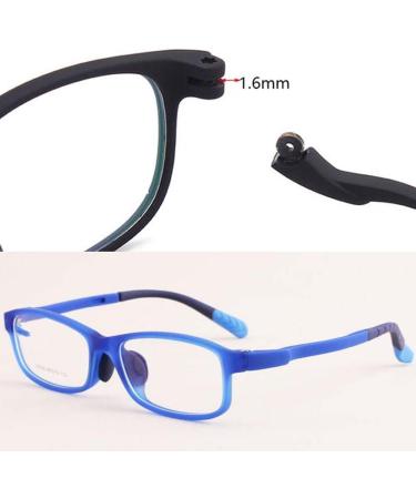 VekkEr Kids Eyeglass Temple Replacement - Universal TR Silicone Temples | 1 Pair Orange - Durable Repair Parts for Students - Buy Online on GoSupps.com