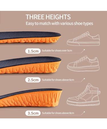 CSCDD Invisible Height Increase Insoles for Men & Women | Breathable Orthopedic Shoe Pads EU37-38 (240mm) - Foot Care Comfort - Buy Online on GoSupps.com