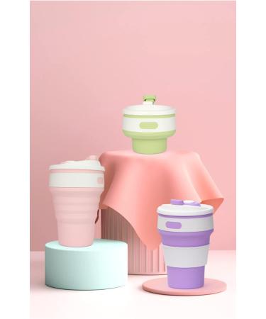 MOILO folding cups outdoor sports telescopic cups silicone folding cups outdoor coffee cups drinks cups (Liaci 12oz) Liaci 12oz - Buy Online on GoSupps.com