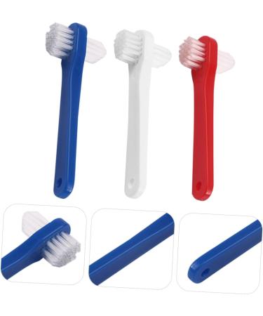 Housoutil 3ST Toothbrush for Prosthesis Care | Dual-Head Cleaner for Hard & Partial Dentures | Efficient Plastic Detergent Brush for False Teeth Care - Buy Online on GoSupps.com